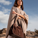 Umhängetasche in brauner Serraje