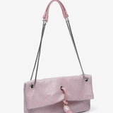 Multifunctional bag in pale pink mesh