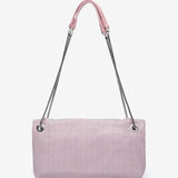 Multifunctional bag in pale pink mesh