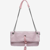 Multifunctional bag in pale pink mesh