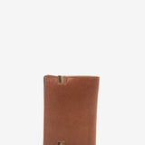 Cartera de caballero en piel cognac