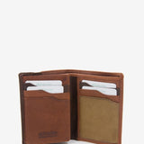 Cartera de caballero en piel cognac