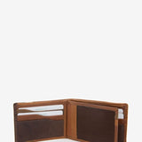 Cartera de caballero en piel cognac