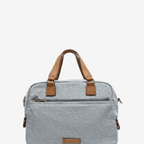 Women's jacquard bowling bag in light blue