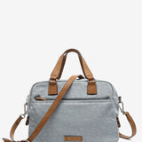 Women's jacquard bowling bag in light blue