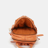 Damentasche aus orange geflochtenem Leder.