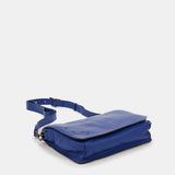 Damentasche aus blauem Leder.