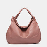 Hobo-Tasche aus Leder in Rosa