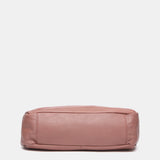 Hobo-Tasche aus Leder in Rosa