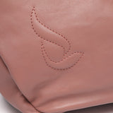 Hobo-Tasche aus Leder in Rosa