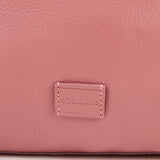 Small shopper bag in pink leather