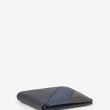 Cartera de hombre de piel en azul