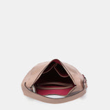 Bolso de hombro en piel rosa