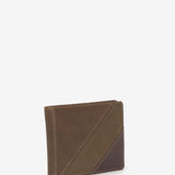 Cartera de hombre de piel en verde