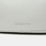 Small shoulder bag in white leather