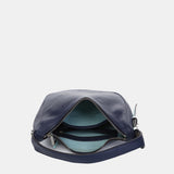 Bolso de hombro pequeño en piel azul