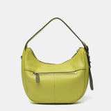 Bolso de hombro pequeño en piel verde