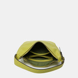 Bolso de hombro pequeño en piel verde