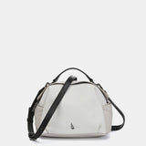 White leather shoulder bag
