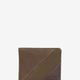 Cartera de hombre de piel en verde