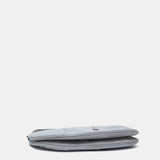 Shoulder bag in grey leather