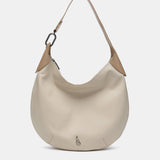 Beige Leder Schultertasche