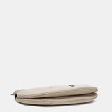 Beige Leder Schultertasche