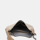 Beige Leder Schultertasche