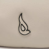 Beige Leder Schultertasche