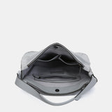 Grau Leder Schultertasche