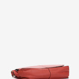 Borsa a tracolla in pelle corallo