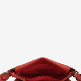 Borsa a tracolla in pelle corallo