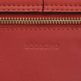 Borsa a tracolla in pelle corallo