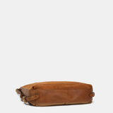 Bolso - mochila en serraje cognac