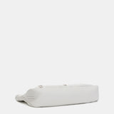 Bolso shopper con detalles pasados en piel blanca