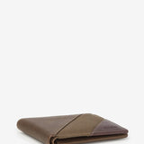 Cartera de hombre de piel en verde