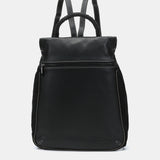 Mochila en piel negra