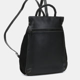 Mochila en piel negra