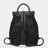Mochila en piel negra
