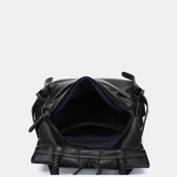 Mochila en piel negra