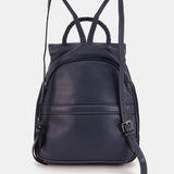 Mochila en piel azul