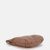 Bolso de hombro en piel taupe