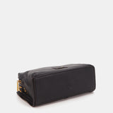 Small black leather shoulder bag