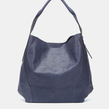 Bolso de hombro en piel azul