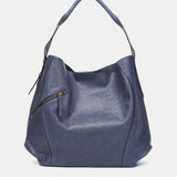 Bolso de hombro en piel azul