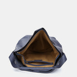 Bolso de hombro en piel azul