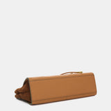 Camel leather handbag
