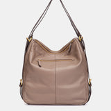 Bolso multifucional en piel taupe
