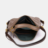 Bolso multifucional en piel taupe