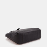 Bolso shopper en piel negra